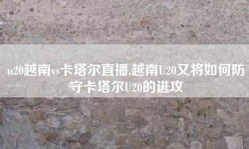 越南对阵卡塔尔前瞻回放-越南对阵卡塔尔前