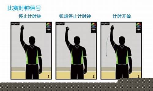 篮球裁判比赛结束手势视频-篮球裁判比赛结束