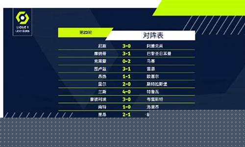 法甲23轮对阵走势-法甲20-21