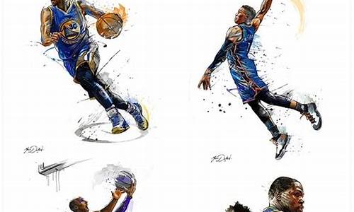 手绘nba季后赛海报图片-手绘nba季后赛海报