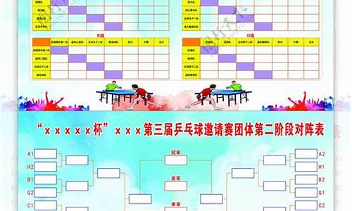 乒乓球单人赛对阵表-乒乓球单人赛对阵表图片