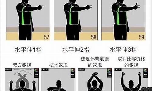 中学生篮球裁判手势图片-中学生篮球裁判手势