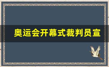 奥运会开幕式裁判员宣誓-奥运会裁判员宣誓视频
