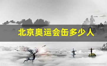 北京奥运会参赛人数最多-北京奥运会缶多少人