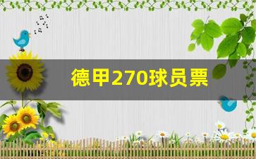 德甲270球员票-德甲门票
