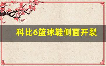 科比6鞋面有折痕怎么办-科比6篮球鞋侧面开裂