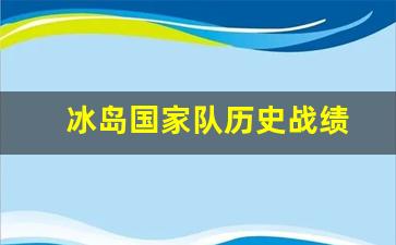 冰岛国家队球员名单-冰岛国家队历史战绩