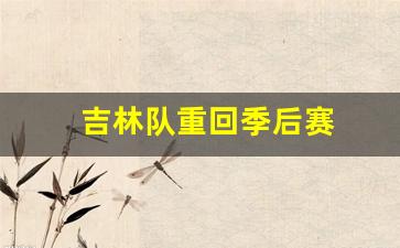 吉林队进入季后赛-吉林队重回季后赛