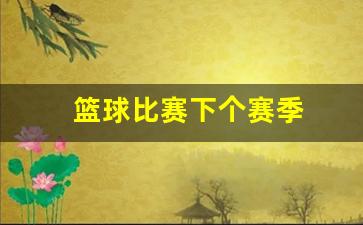 篮球比赛下个赛季-篮球赛新赛季