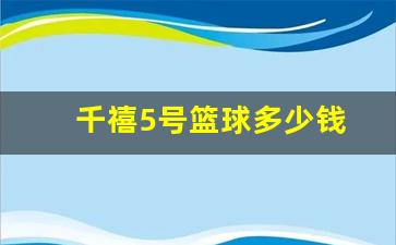 千禧5号篮球多少钱一支-千禧5号篮球多少钱